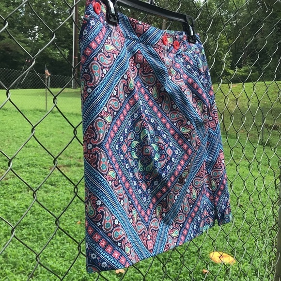 EP PRO WOMENS GOLFING ATHLETIC SKORT SIZE 2 COLOR MIX PAISLEY - Picture 3 of 6